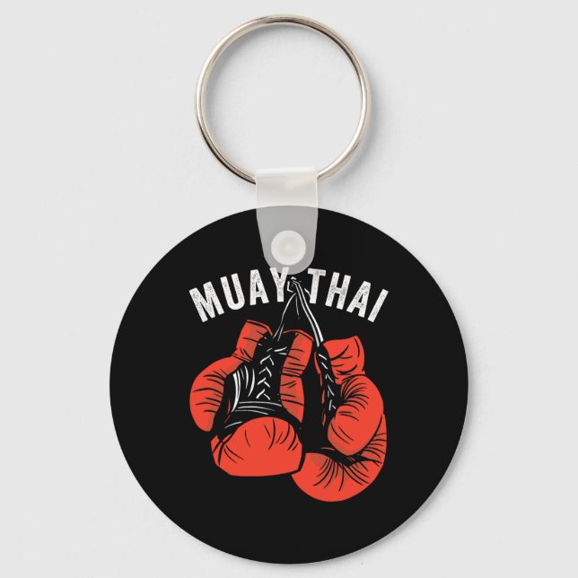 Llavero Muay Thai Kickboxing, Muay Thai Gloves, Muay Thai  (Anverso)