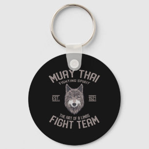 Llavero Muay Thai Lobo Boxeo Tailandés Kickboxing