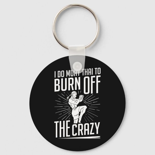 Llavero Muay Thai Training Fighter Kickboxing Beginner Box (Anverso)