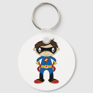 Llavero Muchacho lindo del super héroe