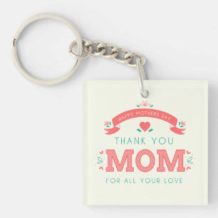 Llavero Muchas gracias por el día de la madre Keychain