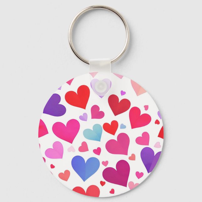 Llavero Muchos corazones (Anverso)