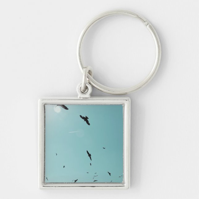 Llavero Muchos pájaros y un contrapeso (Frente)