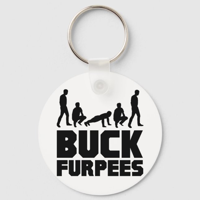 Llavero Muebles de buck — Gimnasio de Burpees (Anverso)