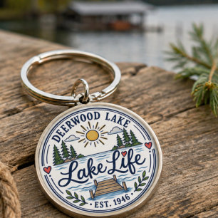 Llavero Muelle de Pinos del Lago Deerwood Caprichoso