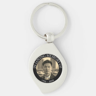Llavero Muerte Memorial de Foto Personalizada Moderna