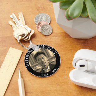 Llavero Muerte Memorial de Foto Personalizada Moderna