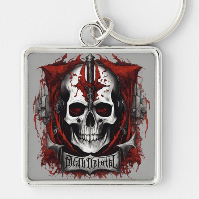 Llavero Muerte metalizado: Keychain (Frente)