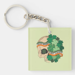 Llavero Muerto dentro pero afortunado - Calavera de azúcar