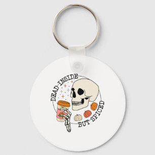 Llavero Muertos Dentro Pero Calabaza De Bebé De Calavera C