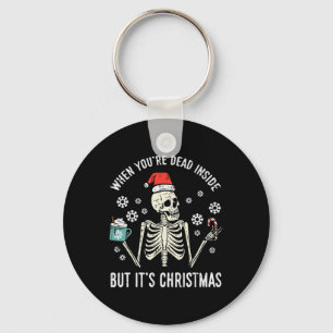 Llavero Muertos Dentro Pero Sus Navidades Esbozan Café Xma