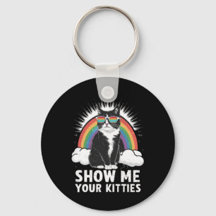Llavero Muéstrame tus gatitos divertido orgullo gay lésbic
