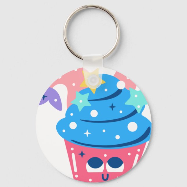 Llavero Muffin de sirena (Anverso)