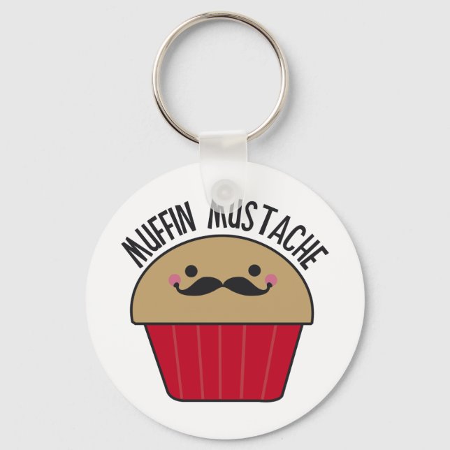 Llavero Muffin Mustache (Anverso)