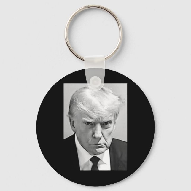 Llavero Mug Shot - Disparan a Donald Trump (Anverso)