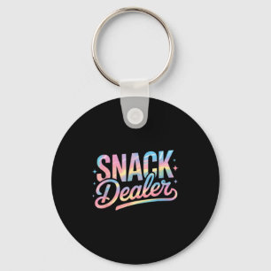 Llavero Mujer Amante de la Comida Divertida que dice Snack