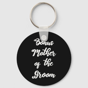 Llavero Mujer Bonus Mamá Del Groom Cute Mano Escrito De