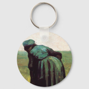 Llavero Mujer campesina cavando por Vincent van Gogh
