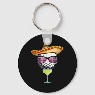 Llavero Mujer Cinco De Mayo Golf Ball Con Sombrero Margar