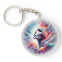 Mujer con cabello de Aura cósmico