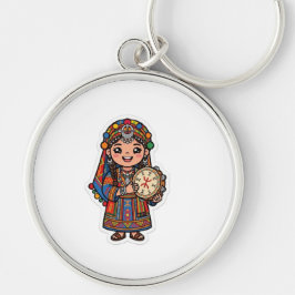Llavero Mujer Cute Kawaii Amazigh Bereber