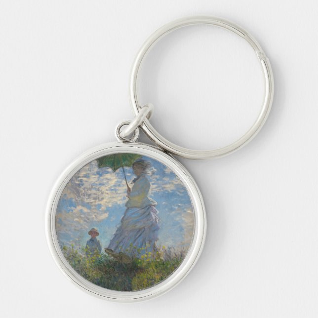 Llavero Mujer de Claude Monet con un parasol 1875 (Frente)