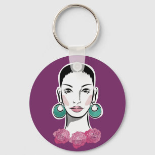 Llavero Mujer de Mod Fleur de los años 60