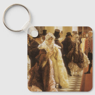 Llavero Mujer de moda por Tissot, vintage arte victoriano
