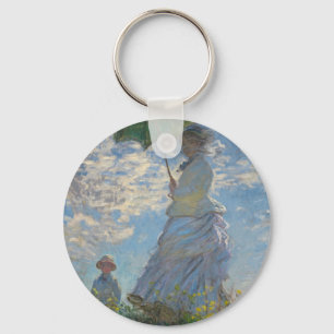 Llavero Mujer de Monet con una sombrilla