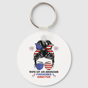 Llavero Mujer Directora De Fuegos Artificiales - Funny Usa