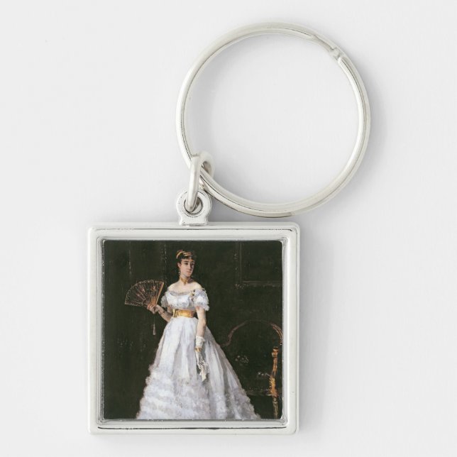 Llavero Mujer en blanco (Frente)