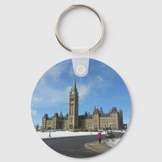 Llavero Mujer en el Parlamento Canadiense en Ottawa (Anverso)