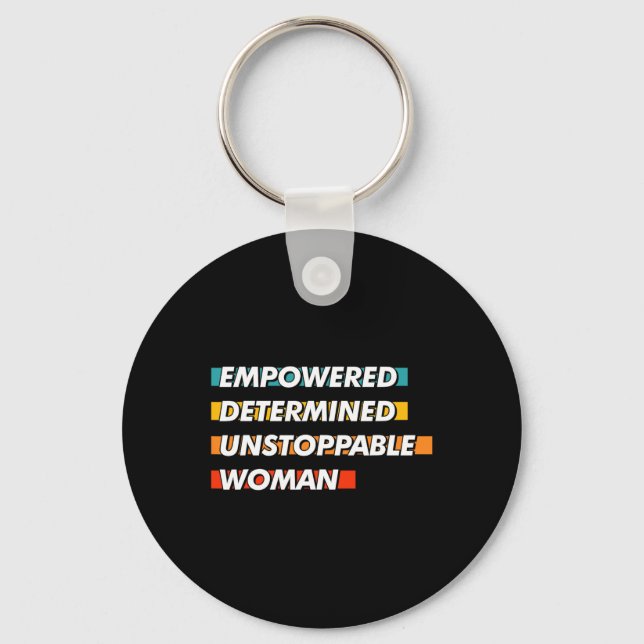 Llavero Mujer imparable determinada y empoderada (Anverso)
