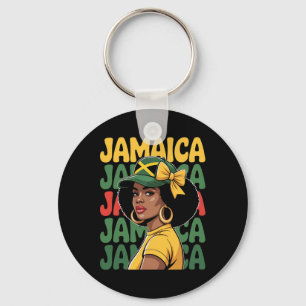 Llavero Mujer Jamaica Chica Bandera Jamaicana Vacaciones V