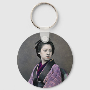 Llavero Mujer japonesa de 1870