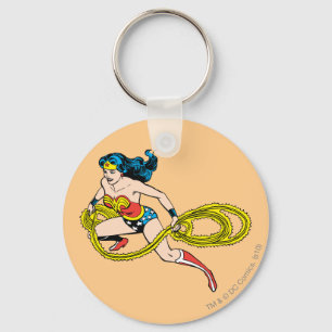 Llavero Mujer Maravilla girando a la izquierda de Lasso