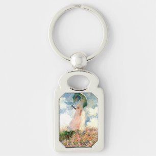 Llavero Mujer Monet con una sombrilla a la izquierda