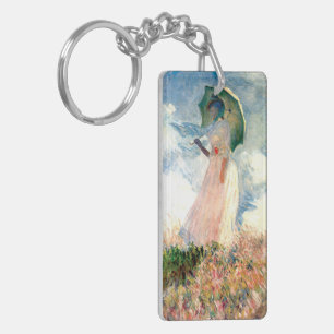 Llavero Mujer Monet con una sombrilla a la izquierda