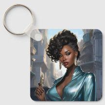 Mujer negra elegante