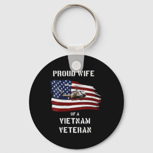 Llavero Mujer Orgullosa Esposa De Un Veterano Vietnamita C