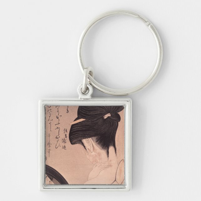 Llavero Mujer que pone en maquillaje (Frente)