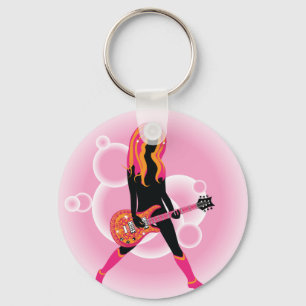 Llavero Mujer tocando guitarra