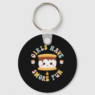 Llavero Mujeres Acampando Kawaii Smores Chicas Tienen S'mo