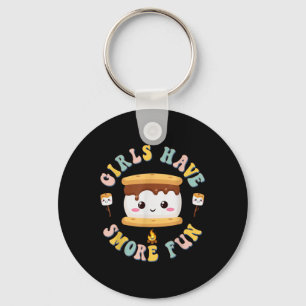 Llavero Mujeres Acampando Kawaii Smores Chicas Tienen Smor