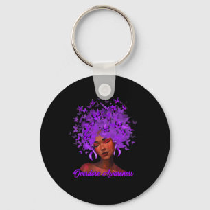 Llavero Mujeres africanas negras africanas púrpuras púrpur