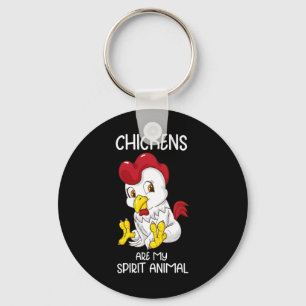 Llavero Mujeres Animal Espiritual Gallina Granjera Galline