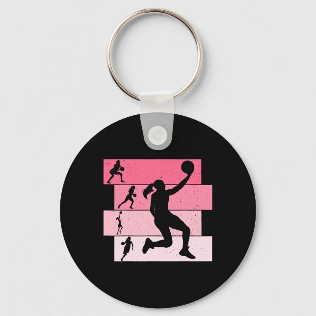 Llavero Mujeres Chicas de baloncesto (Anverso)