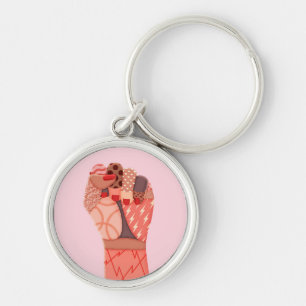 Llavero Mujeres de arte moderno protestan