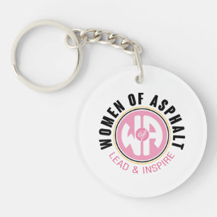 Llavero Mujeres de la Keychain acrílica del asfalto