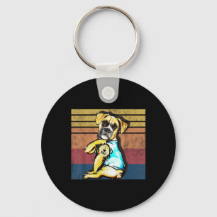 Llavero Mujeres divertidas regalos de perro Boxer I Love D